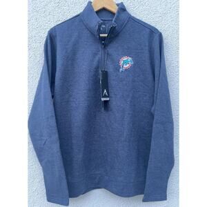 Antigua Miami Dolphins 1/4 Zip Pullover Women’s Large NWT MSRP $110